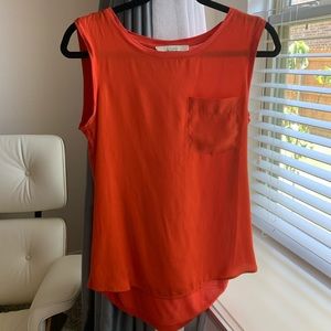 Orange Ann Taylor Loft blouse